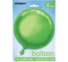 Rund grønn folieballong