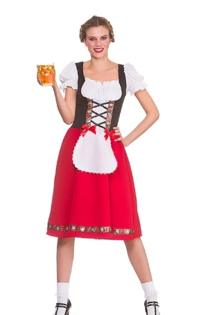 Traditional bavarian beer girl M