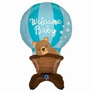 Stand up ballong Welcome baby boy