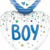 Stand up ballong baby boy hearts 71cm