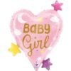 Baby girl hjerteballong 64cm