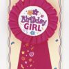 Award ribbon birthday girl