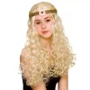Flower power hippie parykk blond