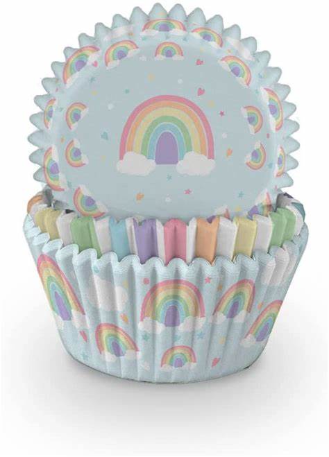 Pastel rainbow cupcakesformer 75pk