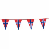 Flaggbanner i plast NORGE 10 meter