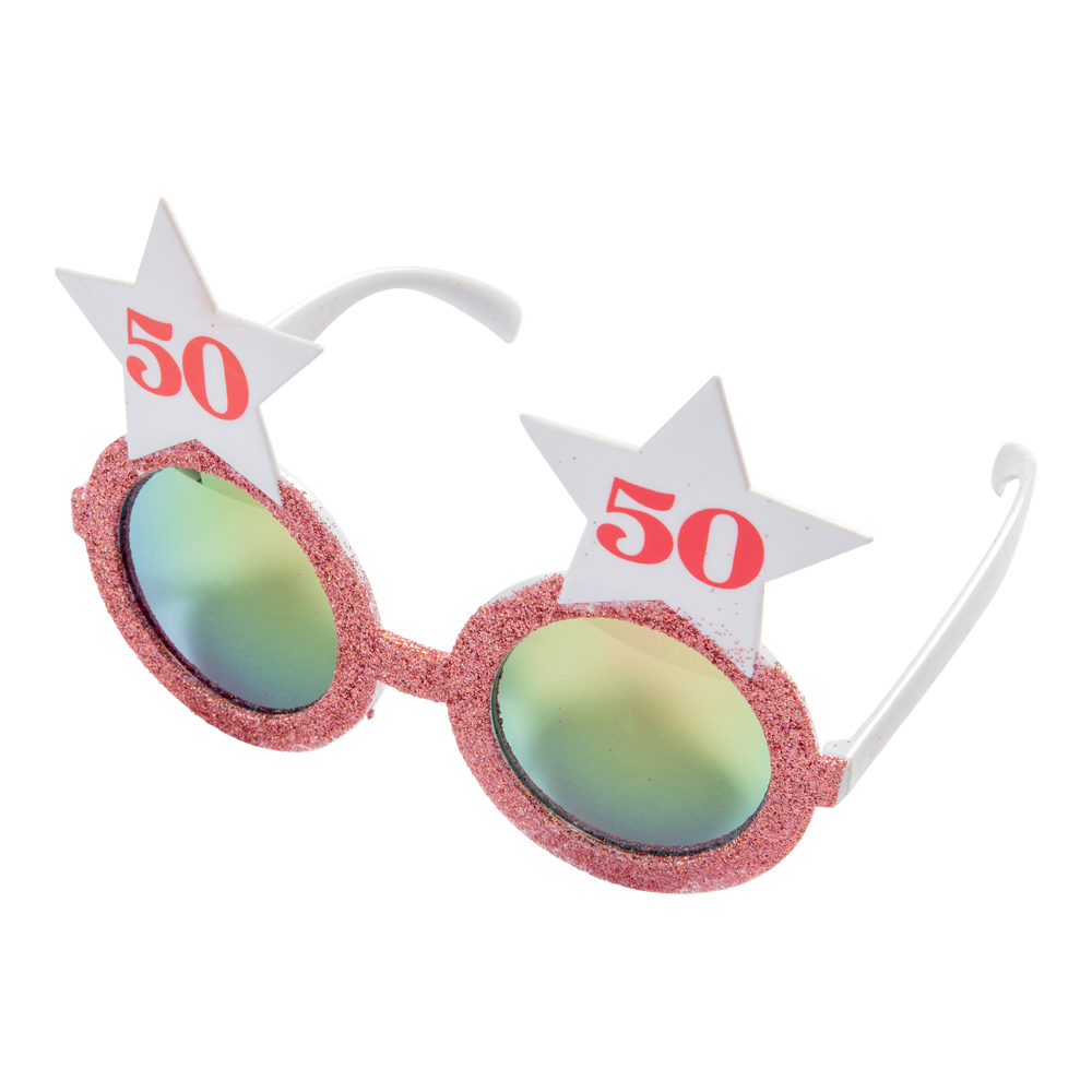 Briller 50 år pink star