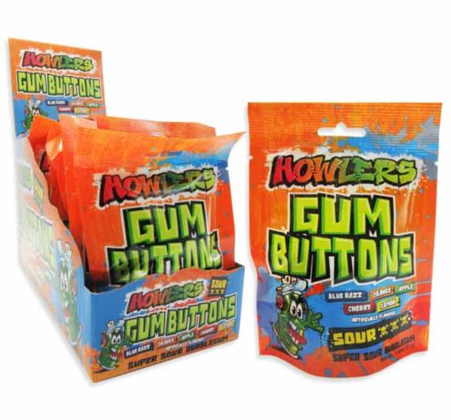 Howlers sour gum buttons 47g