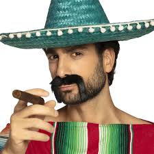 Bart Mexican tash svart