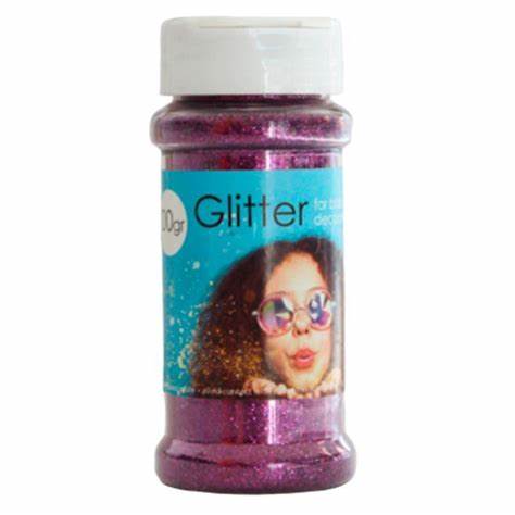 løst glitter lilla