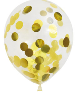 Konfettiballonger gull 6pk