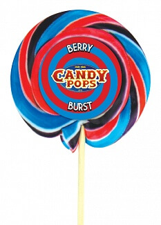 Candy pops wheel lollipop 75gr berry burst