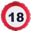 18 ÅR TRAFFIC SIGN FOLIEBALLONG