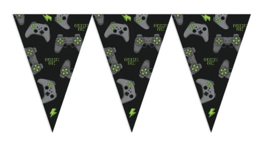 Gaming Flaggbanner i plast 20x30cm (10 meter)