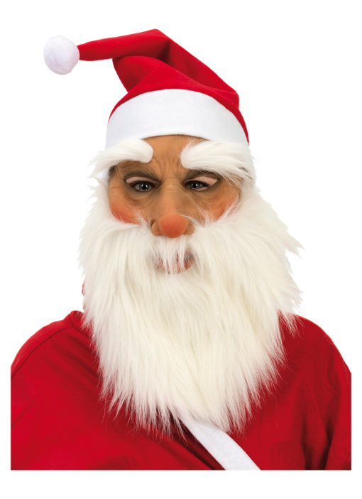 Nissemaske stretch latex santa