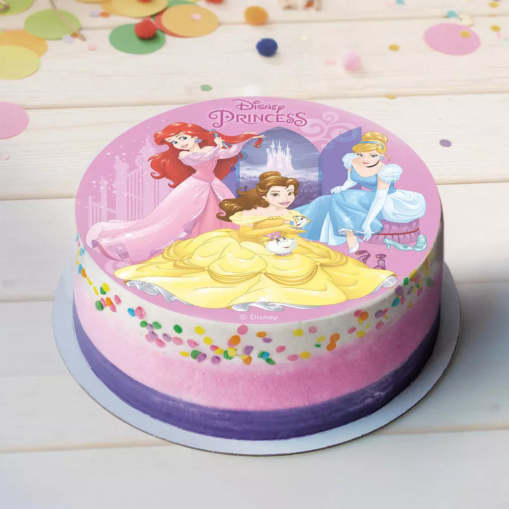 Disney Prinsesse spiselig kakeskilt 20cm