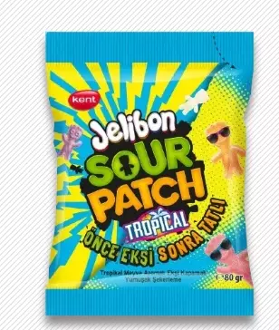SOUR PATCH JELIBON TROPICAL PEG BAG 80g