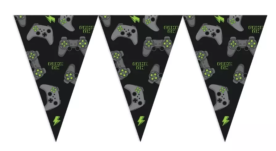 Gaming Flaggbanner i plast 20x30cm (10 meter)