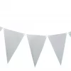 Triangel flaggbanner sølv 3,6m