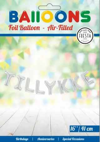 Ballong-ord TILLYKKE sølv