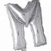 Bokstavballong- M sølv 41 cm