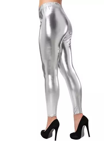 80s leggings sølv XS/S