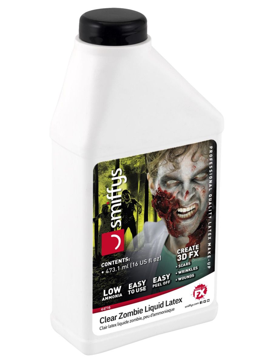 Clear zombie liquid latex stor flaske
