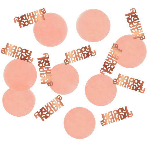 Bordkonfetti happy birthday elegant lush blush