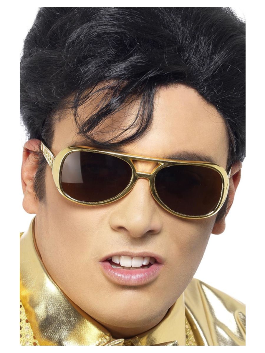 Elvisbriller gullkant