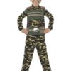 Camouflage military boy S (4-6 år)