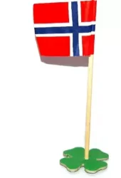 Bordflagg  små Norge 2stk