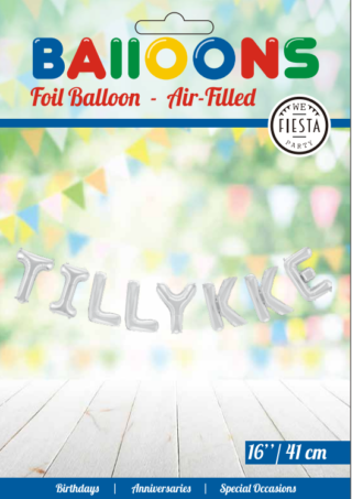 Ballong-ord TILLYKKE sølv