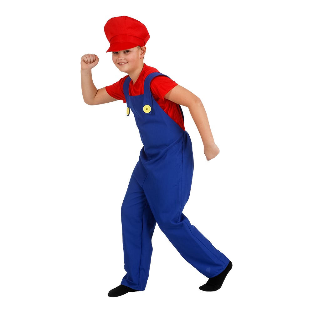 Super Mario red plumber 8-10 år