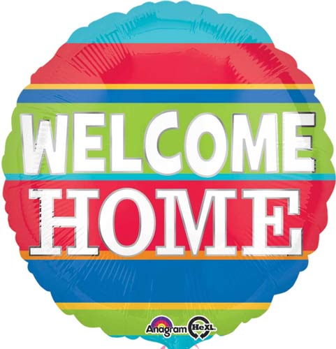 WELCOME HOME COLOURFUL STRIPES foil