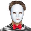 Mime white face mask