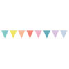 Bunting Garland Pastel Multi Colors - 10 m