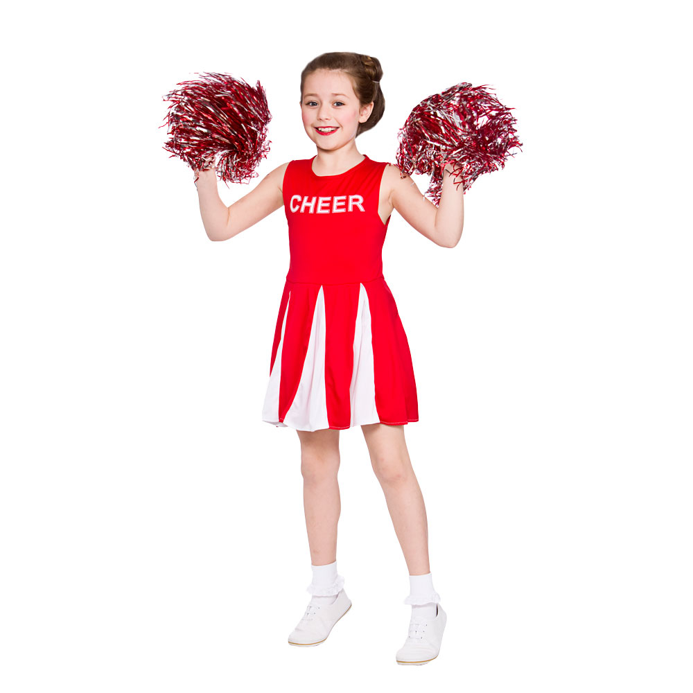 Cheerleader rød 5-7 år