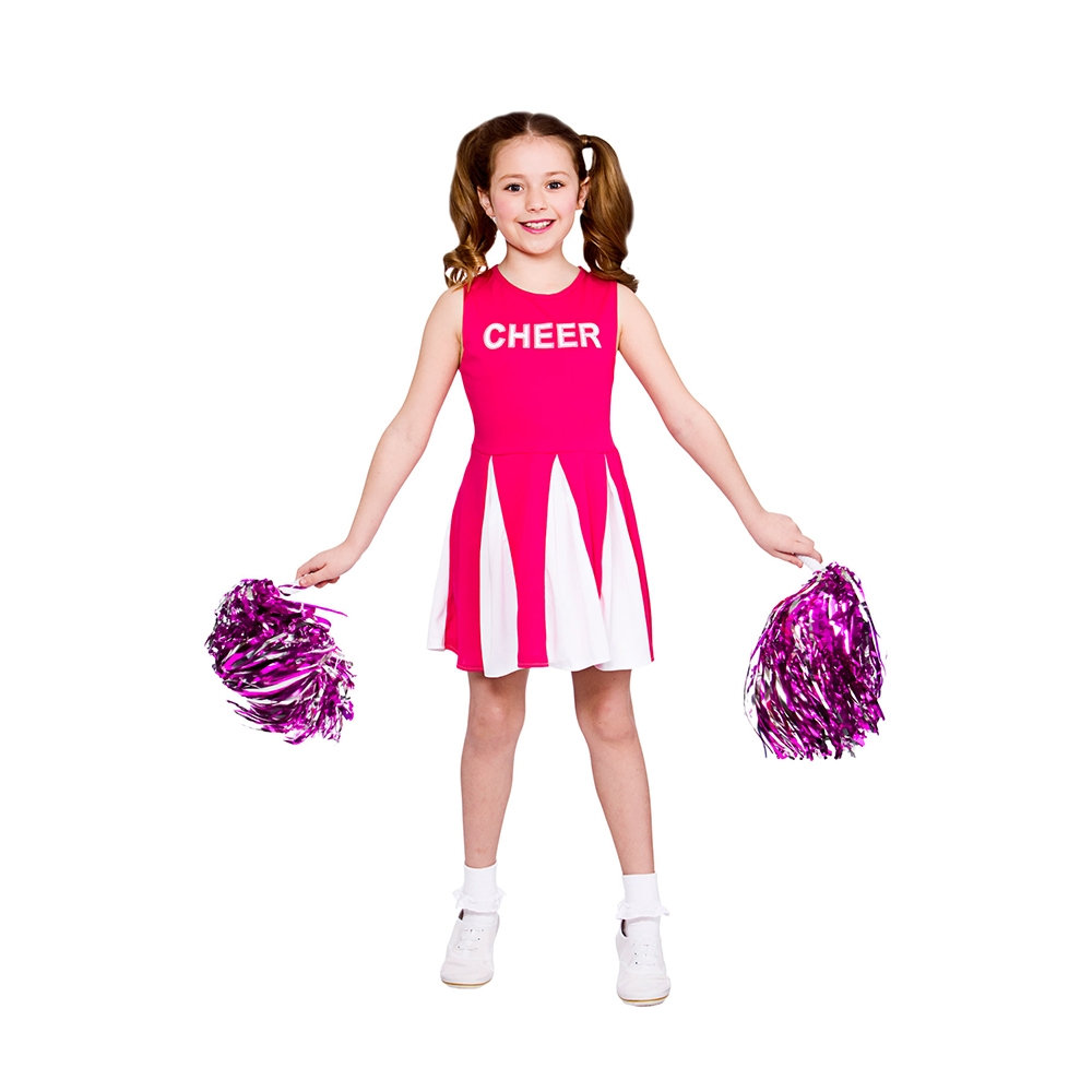 Cheerleader hot pink 5-7 år