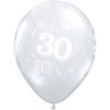 30-around diamond clear ballonger 6pk