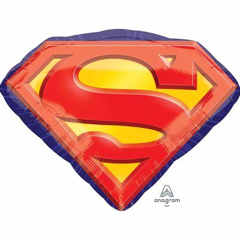Superman emblem ballong 66cm