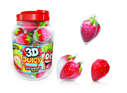 3D Juicy Gummy Strawberry 18g