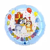 Foil Balloon - Happy Bluey HPD 46 cm