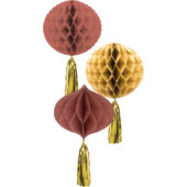 Honeycomb set golden dusk 3pk