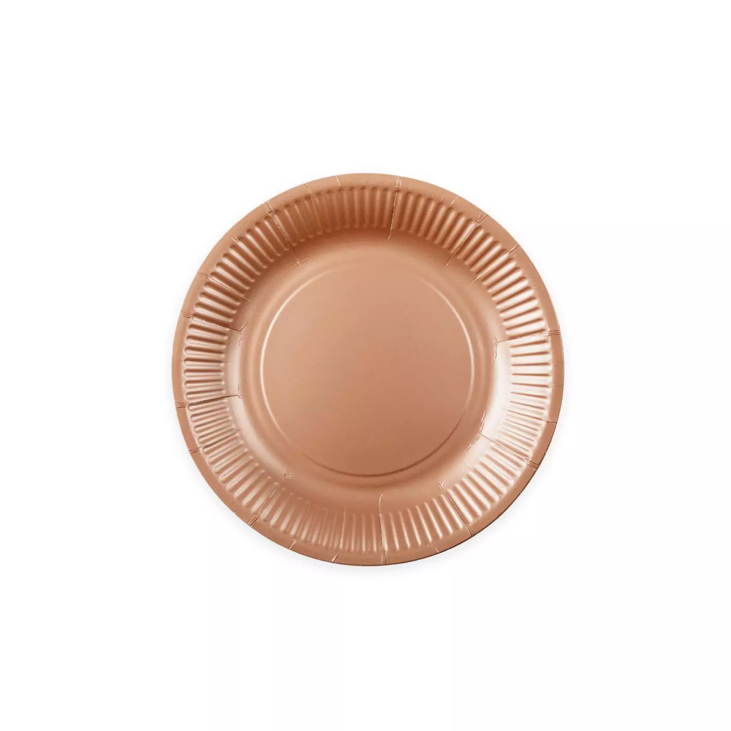 Pappfat rosegold 18cm 8pk