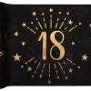 18 år sort bord-løper 30cm x 5m