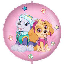 Paw patrol skye folieballong rosa