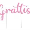 Kaketopp GRATTIS rosa