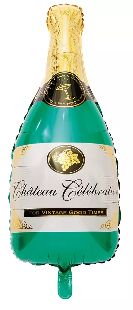 Folieballong Champagneflaske