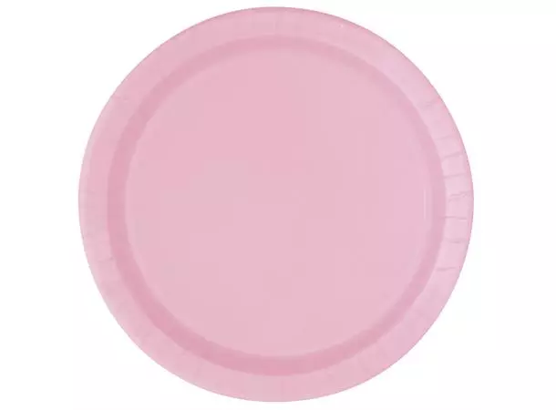 Pappfat lys rosa 8pk 18cm