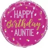 Birthday auntie folieballong