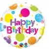 BIRTHDAY BIG POLKA DOTS folie
